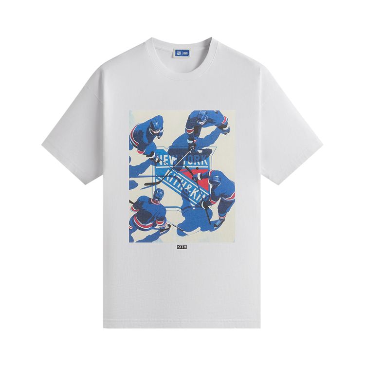Kith For The New York Rangers On Ice Vintage Tee White