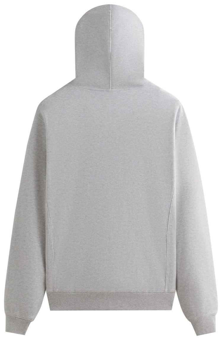 Kith Interlock Williams V Full Zip Hoodie Light Heather Grey