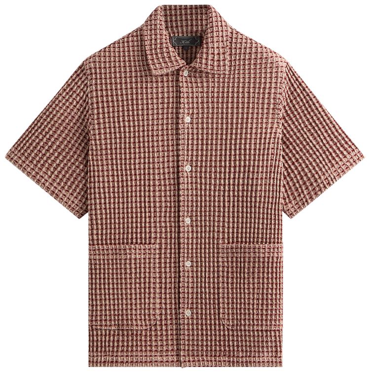 Kith Geometric Diamond Short Sleeve Boxy Collared Overshirt Bitters