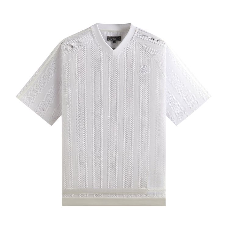 Kith Leon Short Sleeve Lace Combo Jersey White