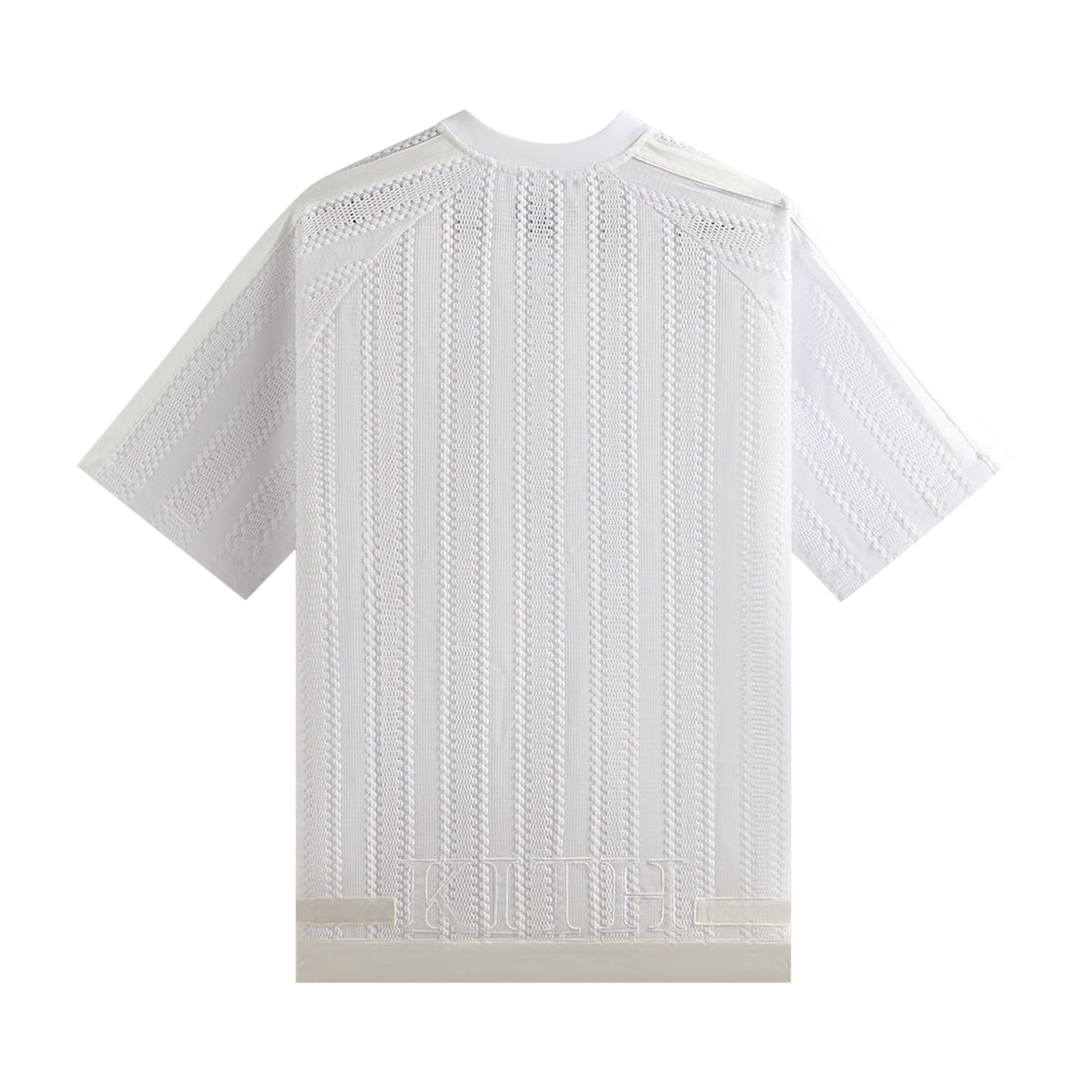Buy Kith Leon Short Sleeve Lace Combo Jersey 'White' - KHM033482