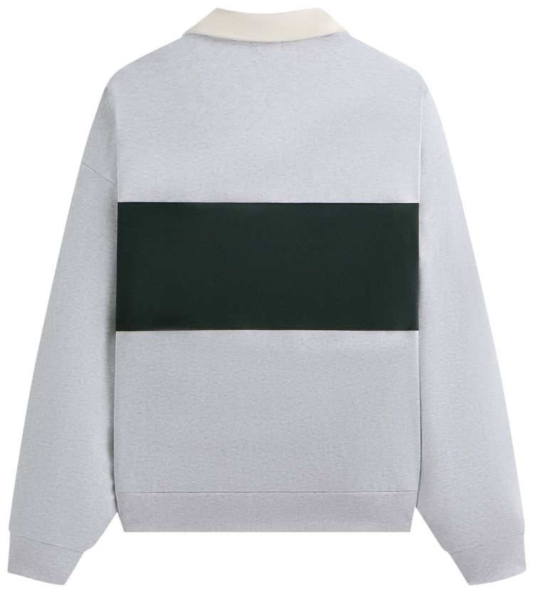 Kith Rugby Nelson Collared Pullover Light Heather Grey