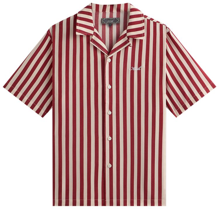 Kith Striped Thompson Camp Collar Shirt Allure
