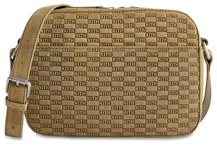 Kith Monogram Suede Camera Crossbody Grit