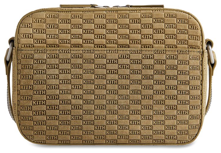 Kith Monogram Suede Camera Crossbody Grit