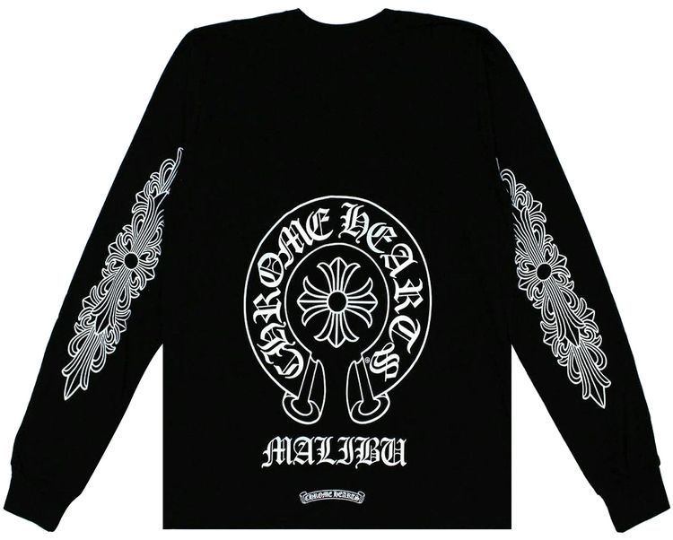 Chrome Hearts Malibu Exclusive Long Sleeve T Shirt Black