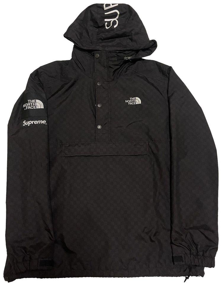 Supreme x The North Face Checkered Pullover Jacket Black