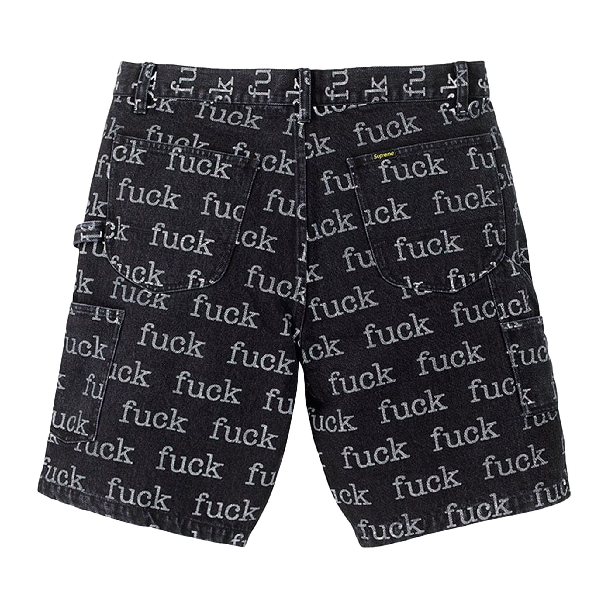 Buy Supreme Fuck Painter Short 'Black' - 00052 1SS1305SFPSB BLAC
