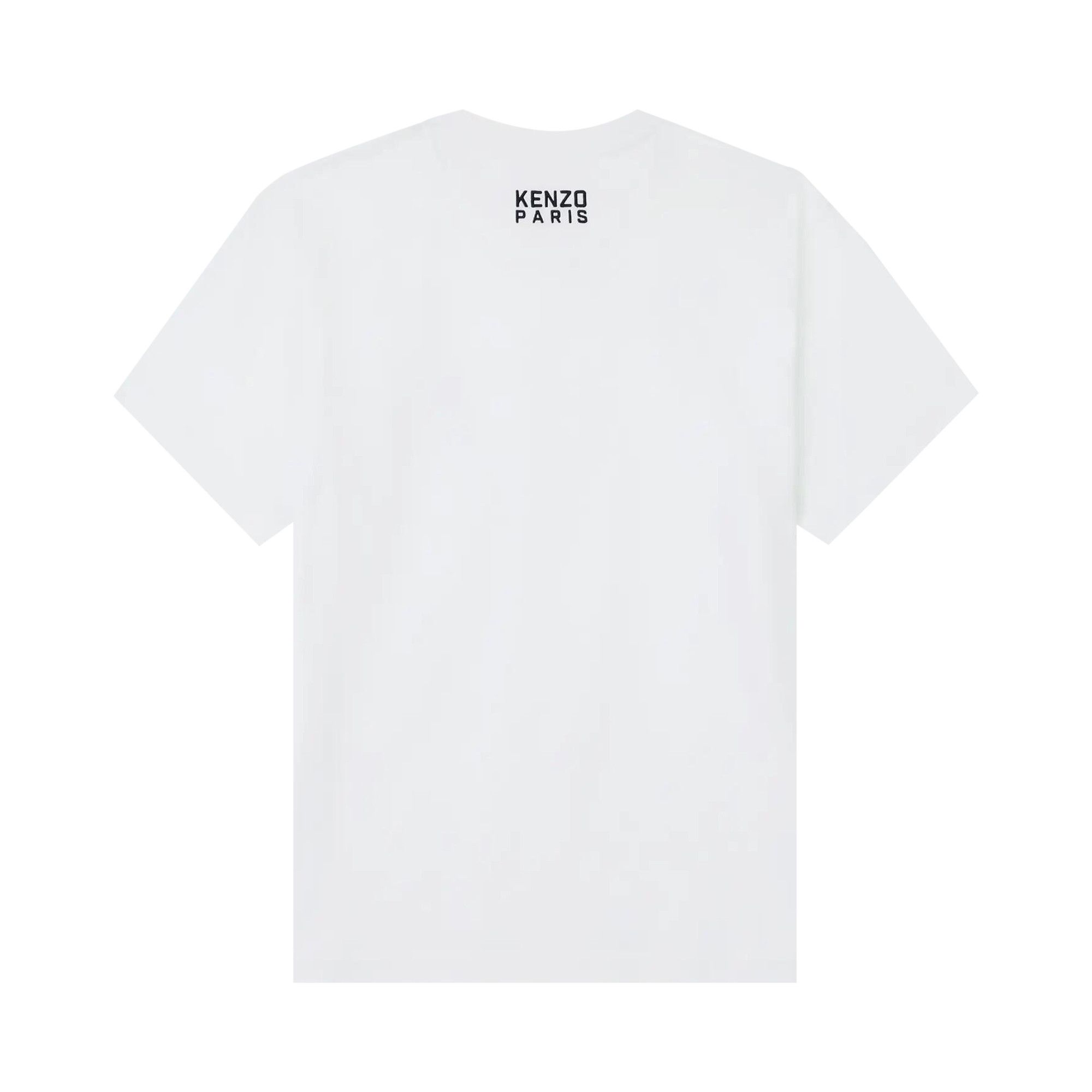 【a320_8390】✨♥ Buy Kenzo Gots Happy Tiger Embroidered Classic T-Shirt 'Off White