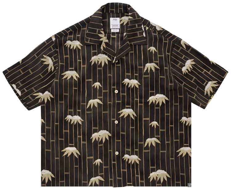 Visvim Copa Short Sleeve Bamboo Shirt Chirimen Black