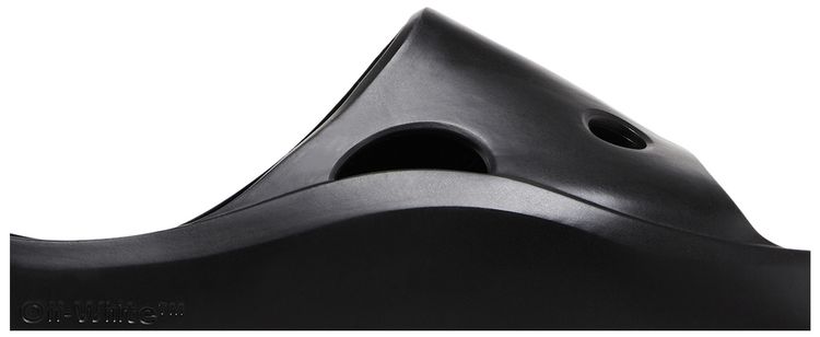 Off White Meteor Rubber Sliders Black