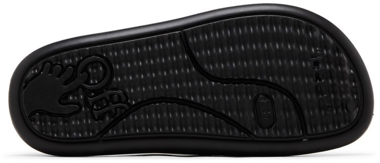 Off White Meteor Rubber Sliders Black