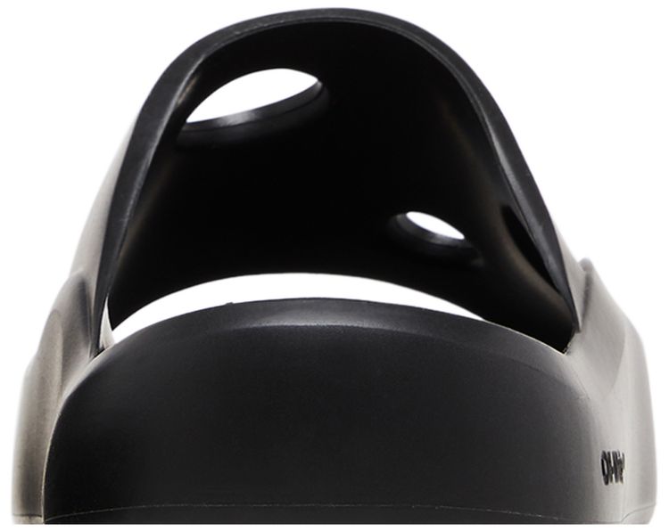 Off White Meteor Rubber Sliders Black