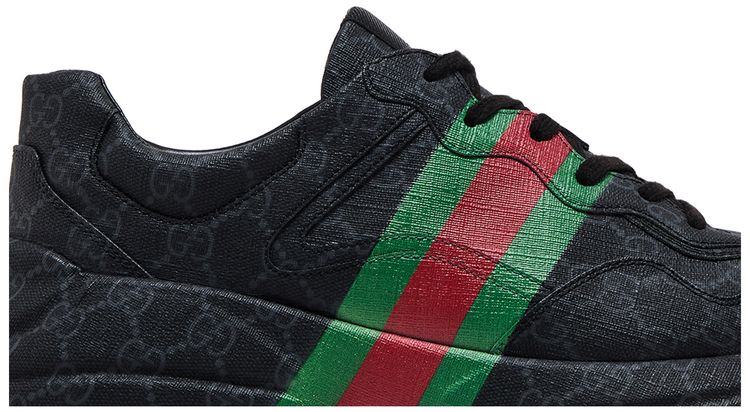 Gucci GG Rhyton Monogram   Black Green Red