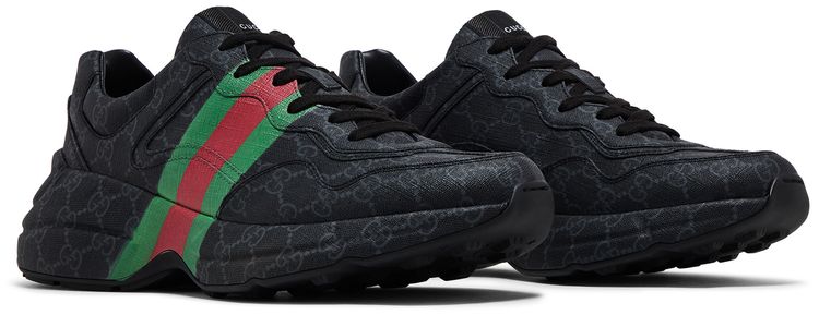 Gucci GG Rhyton Monogram   Black Green Red