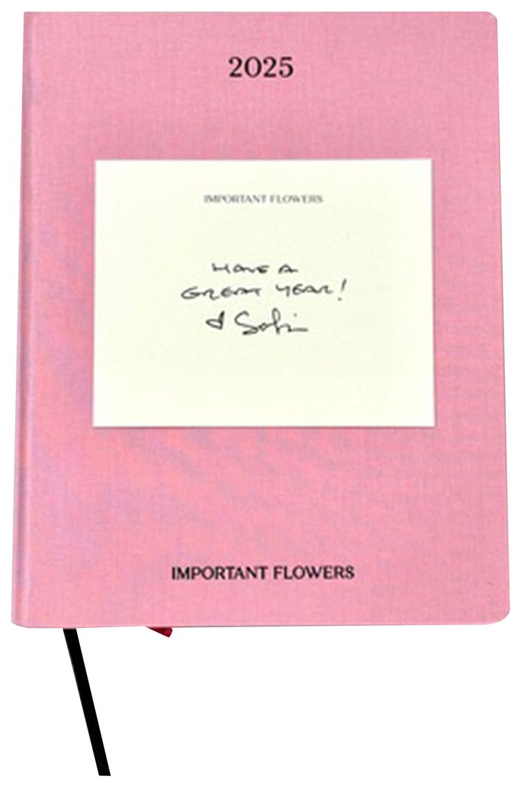 The Important Flowers Planner 2025 Signed by Sofia Coppola