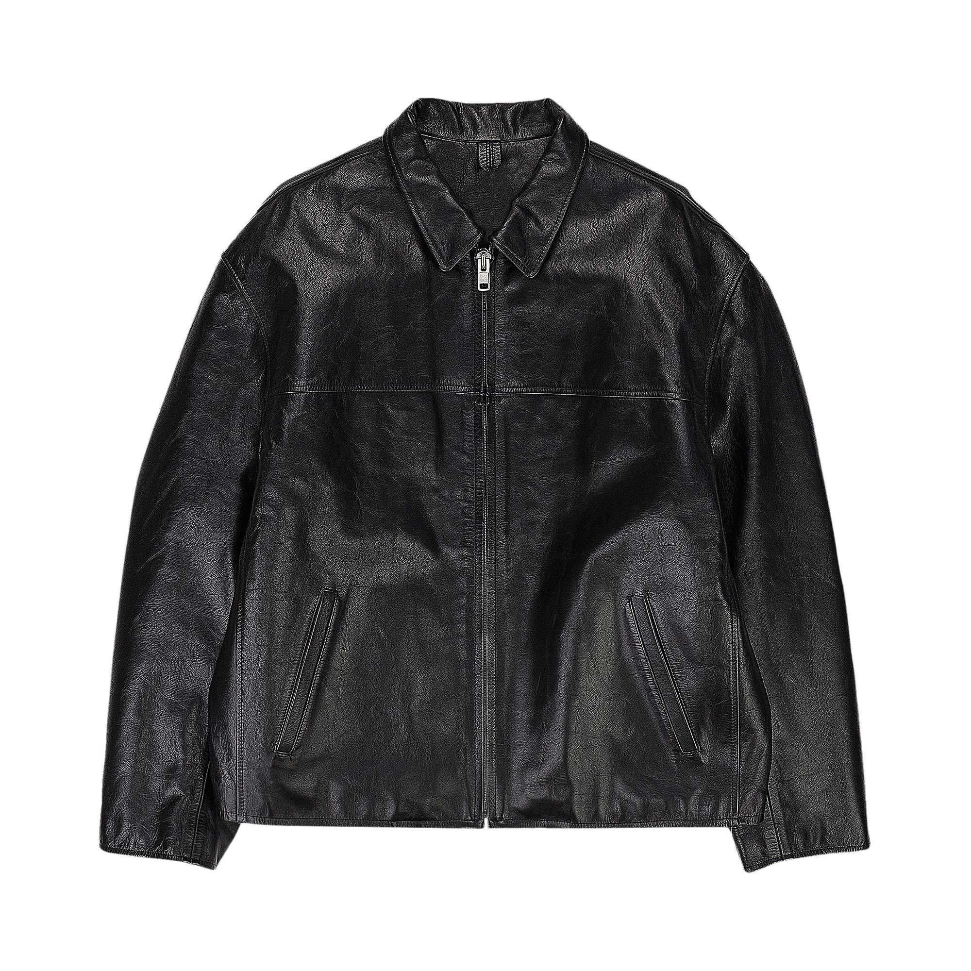 Buy Supreme x Yohji Yamamoto Leather Work Jacket 'Black' - FW20J25