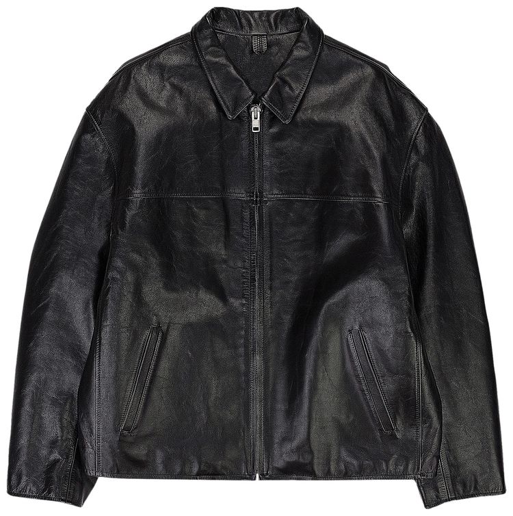 Supreme x Yohji Yamamoto Leather Work Jacket Black