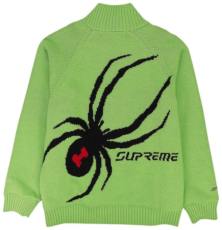 Supreme x Spyder WINDSTOPPER Zip Up Sweater Green