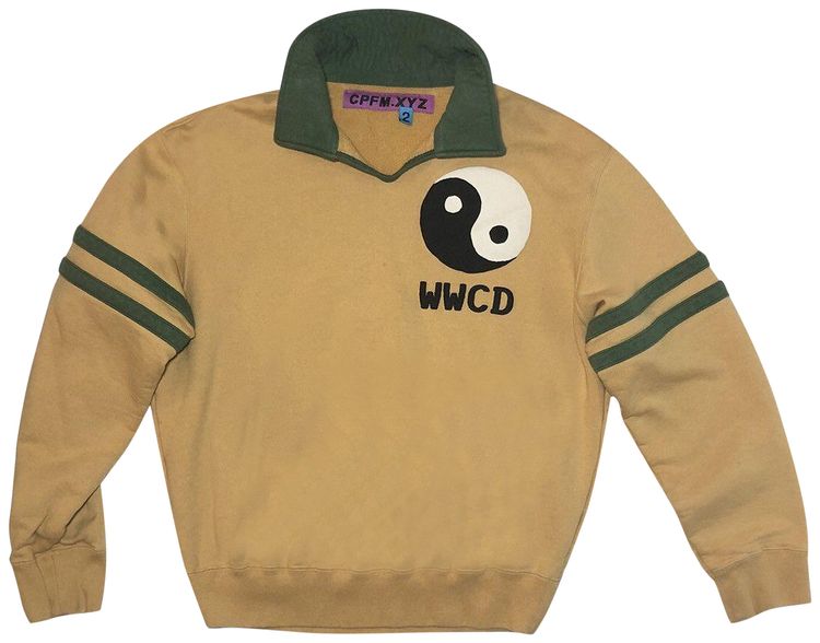 Cactus Plant Flea Market x Human Made WWCD Club Sweatshirt Yellow