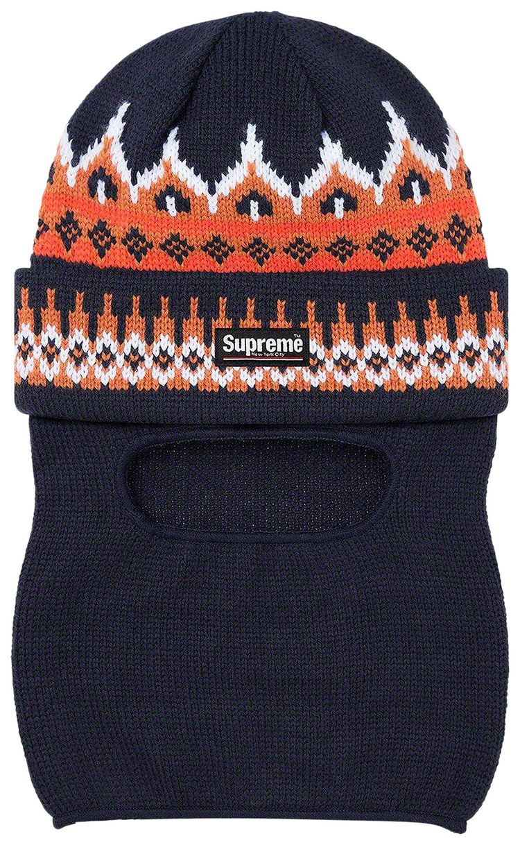 Supreme Face Mask Beanie Orange