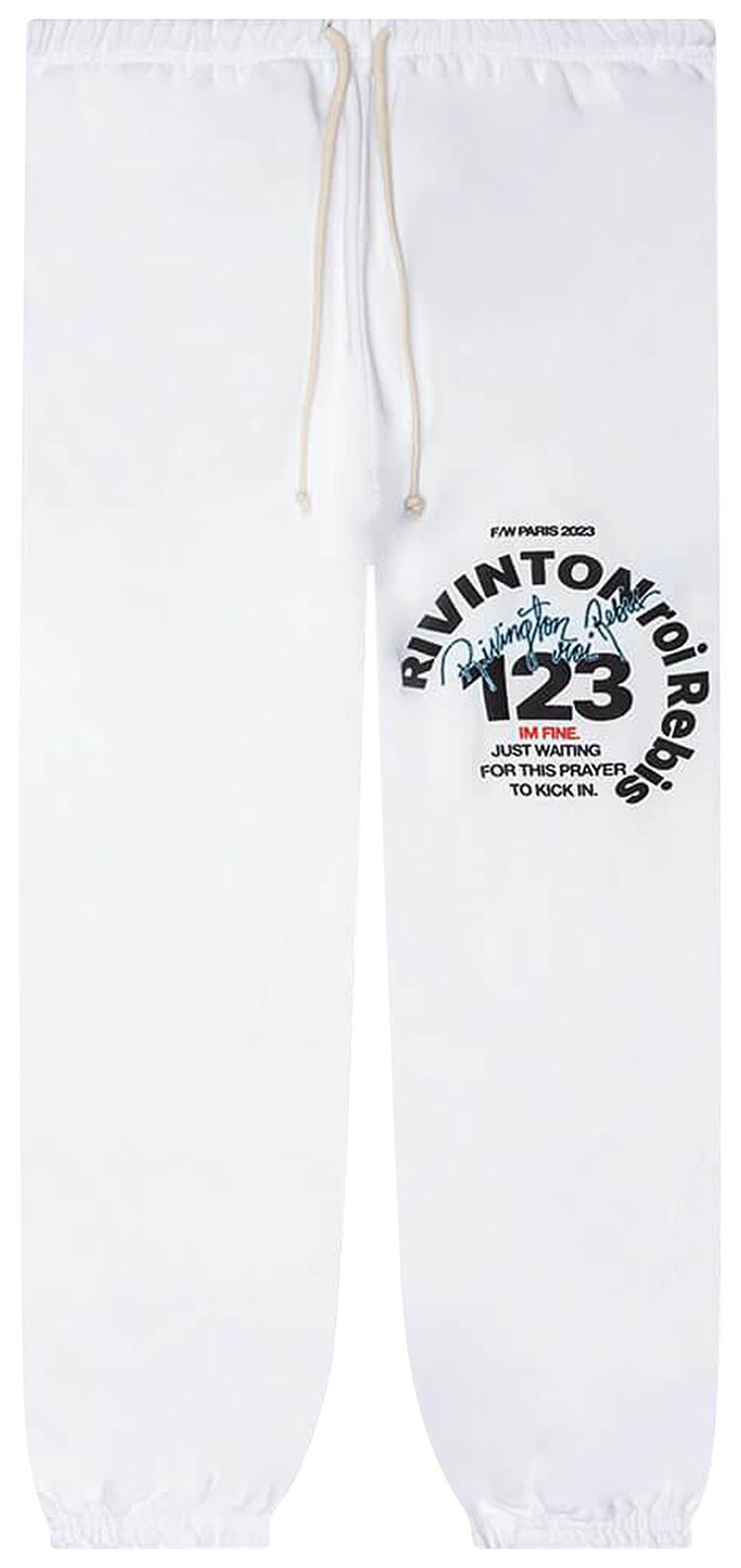RIVINGTON roi Rebis CVA I Still Pray Sweatpants White