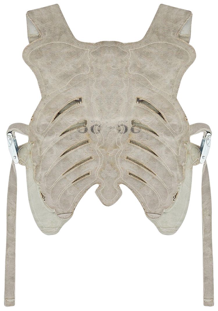 Satoshi Nakamoto Ribcage Moto Vest White