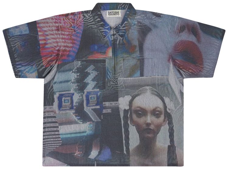Satoshi Nakamoto Tech Oversized Workshirt Multicolor