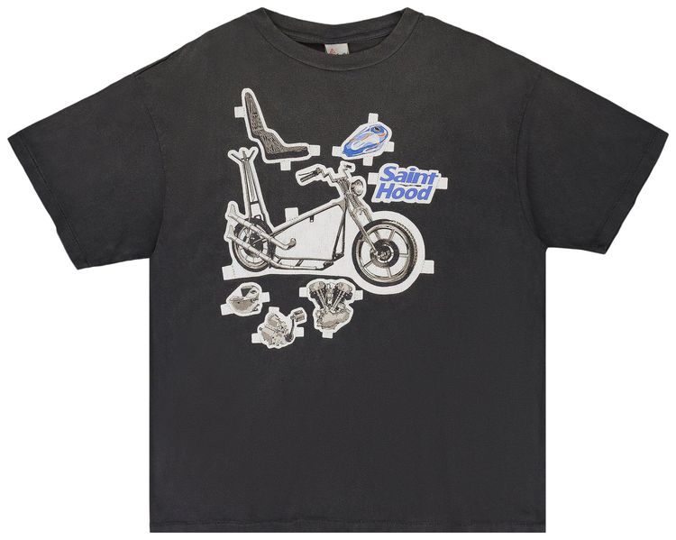 Neighborhood x Saint Mxxxxxx STHD Short Sleeve T Shirt Black