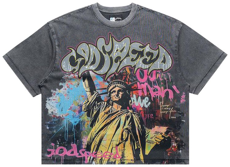 Godspeed Vandal Tee Grey Wash