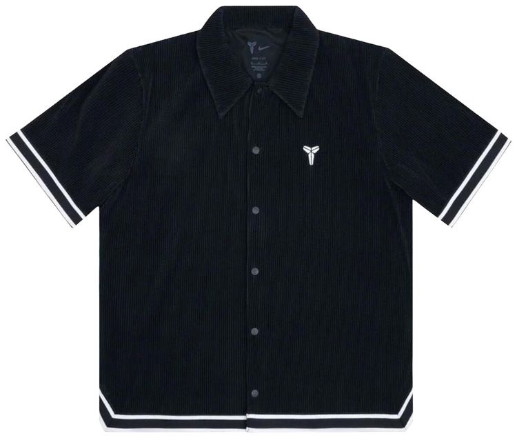 Buy Nike Kobe Pleated Short-Sleeve Basketball Top 'Black/White
