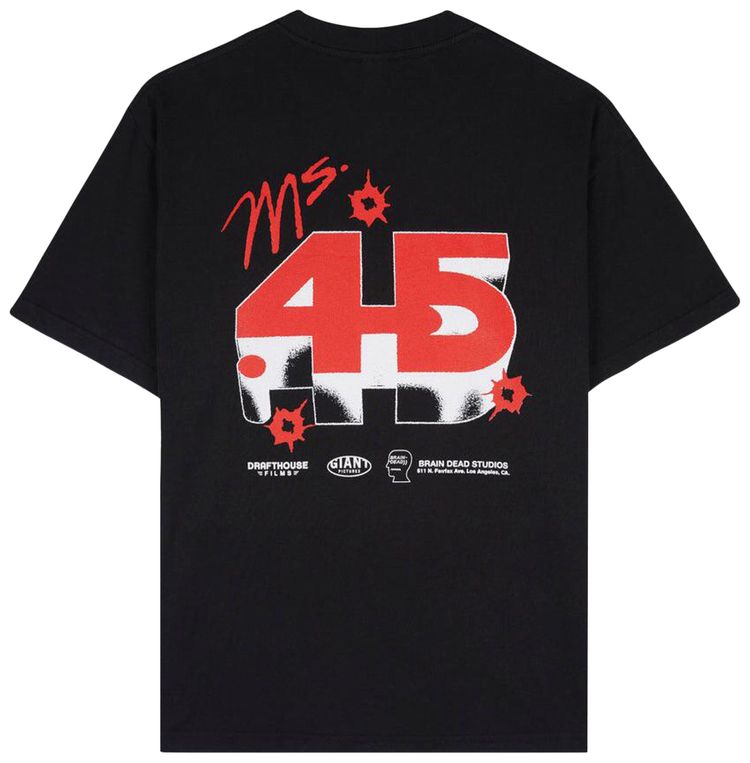 Brain Dead x Ms 45 T Shirt Black