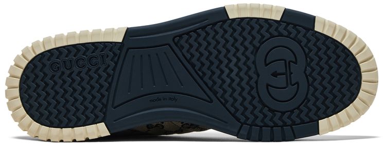 Gucci Re Web Sneaker GG Canvas   Beige Ivory Blue