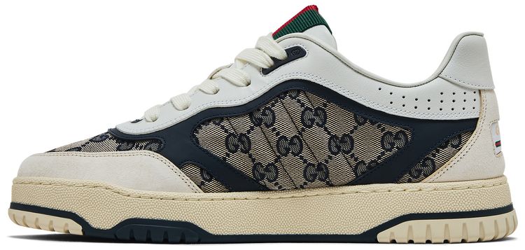 Gucci Re Web Sneaker GG Canvas   Beige Ivory Blue