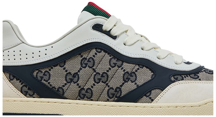 Gucci Re Web Sneaker GG Canvas   Beige Ivory Blue