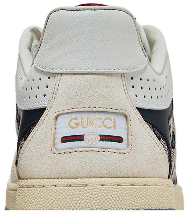 Gucci Re Web Sneaker GG Canvas   Beige Ivory Blue