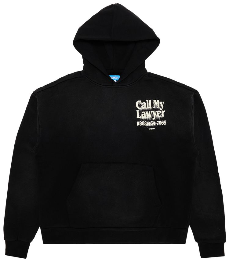 Market Call My Lawyer 3D Hoodie Jet Set Black