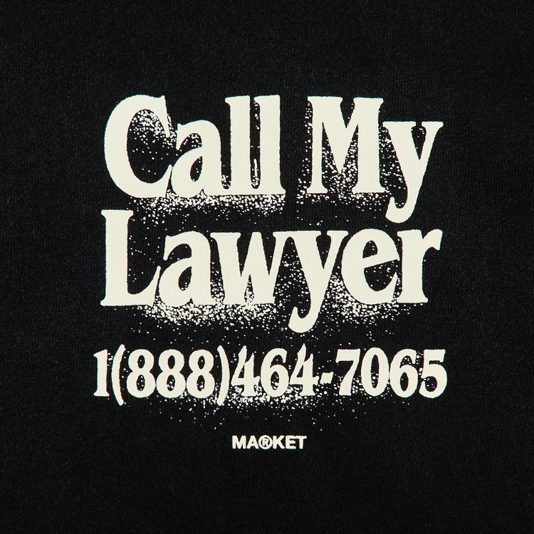 Market Call My Lawyer 3D Hoodie Jet Set Black