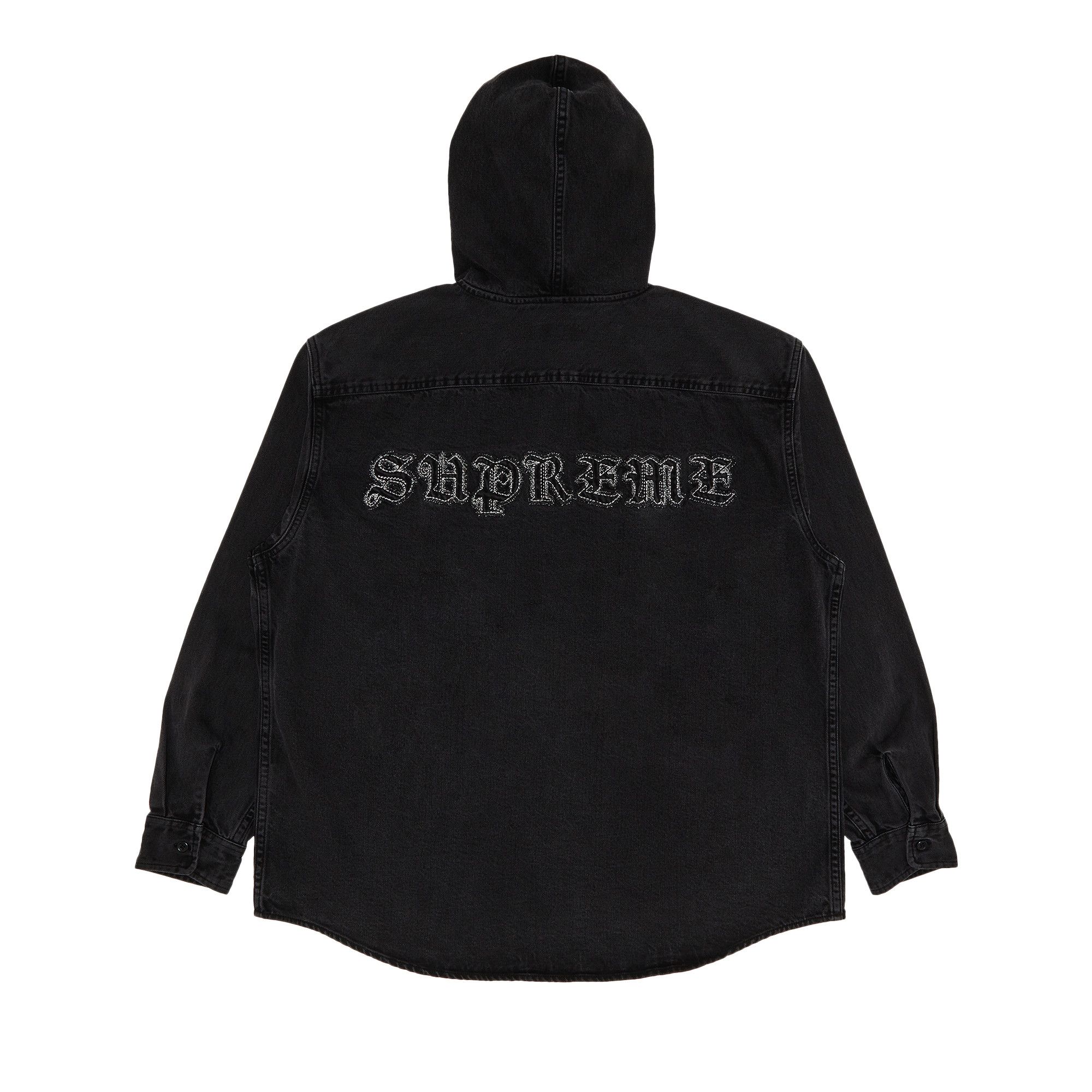 ★専用です★Supreme Hooded Denim Shirt Supreme Hooded Denim Shirt Black Men's - SS25 - US