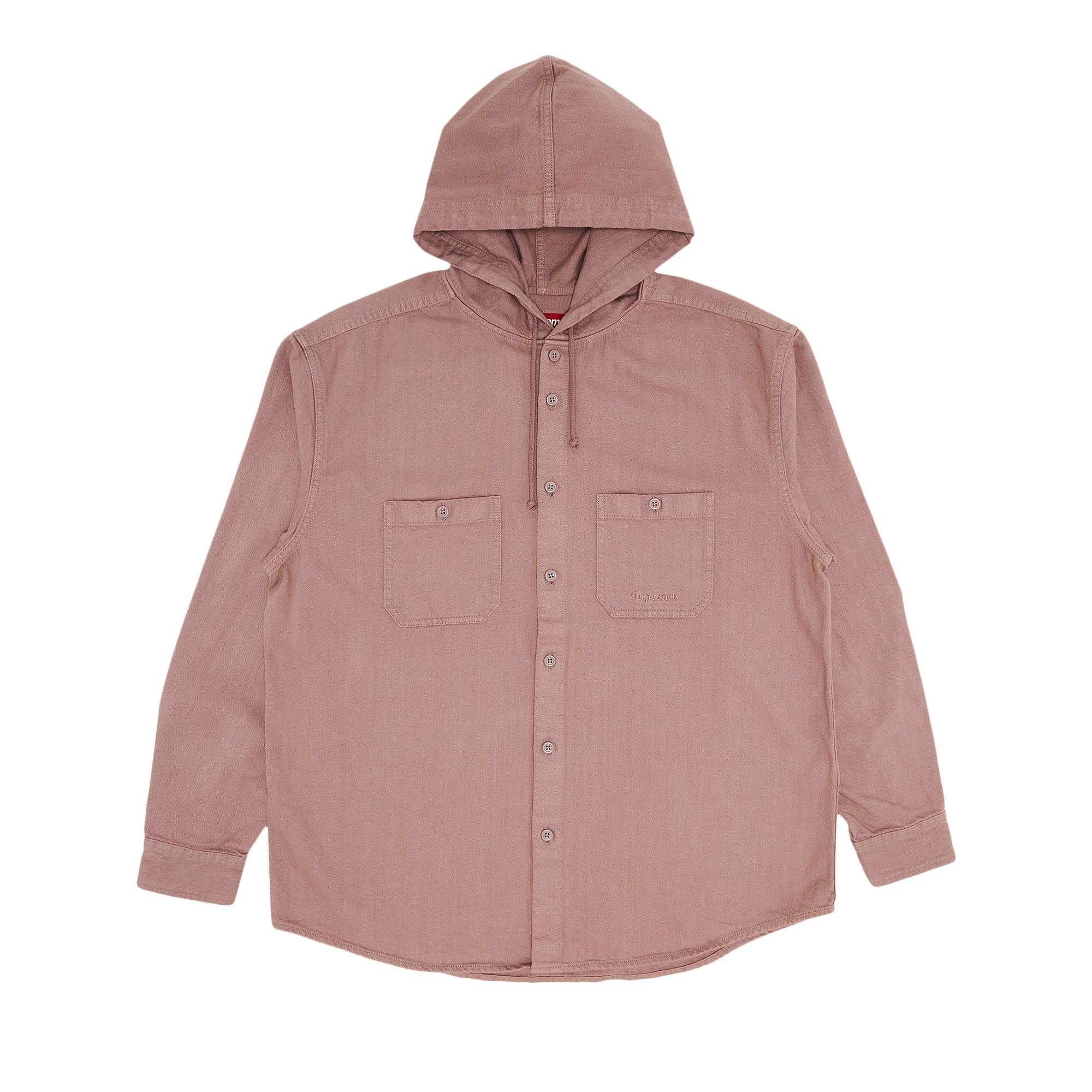Buy Supreme Hooded Denim Shirt 'Dusty Pink' - SS25S33 DUSTY