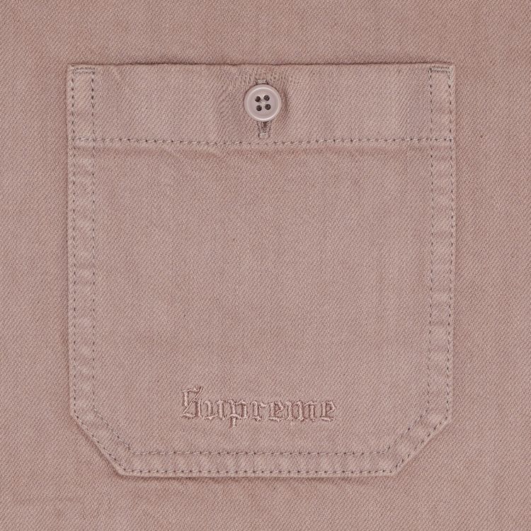 Supreme Hooded Denim Shirt Dusty Pink