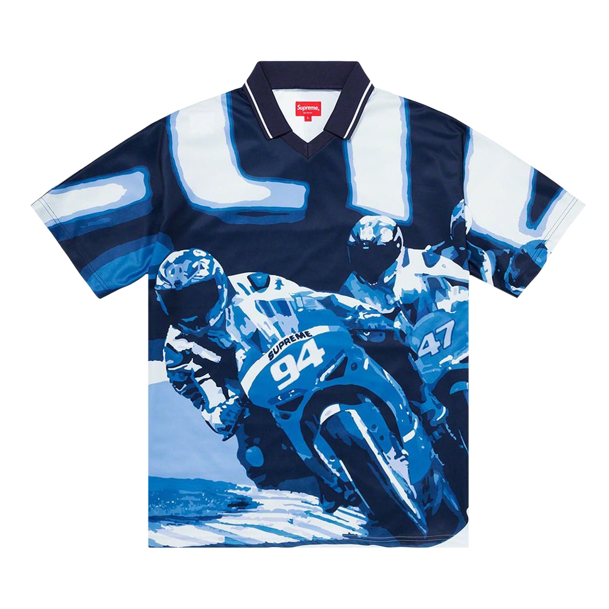 Supreme racing soccer jersey tシャツ Buy Supreme Racing Soccer Jersey 'Navy' - SS20KN6 NAVY | GOAT