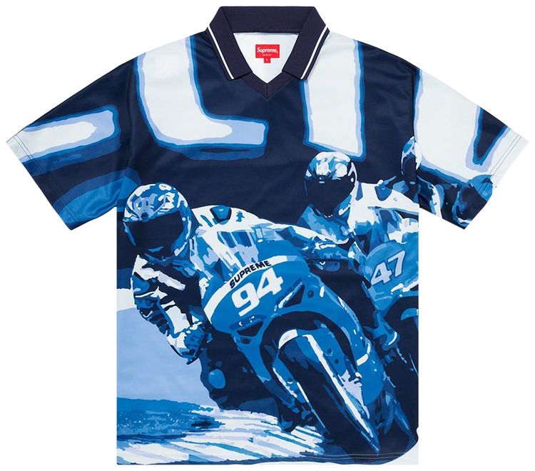 Supreme Racing Soccer Jersey Navy