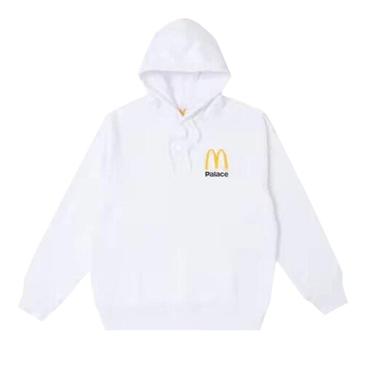 Palace x McDonalds Logo Hoodie White