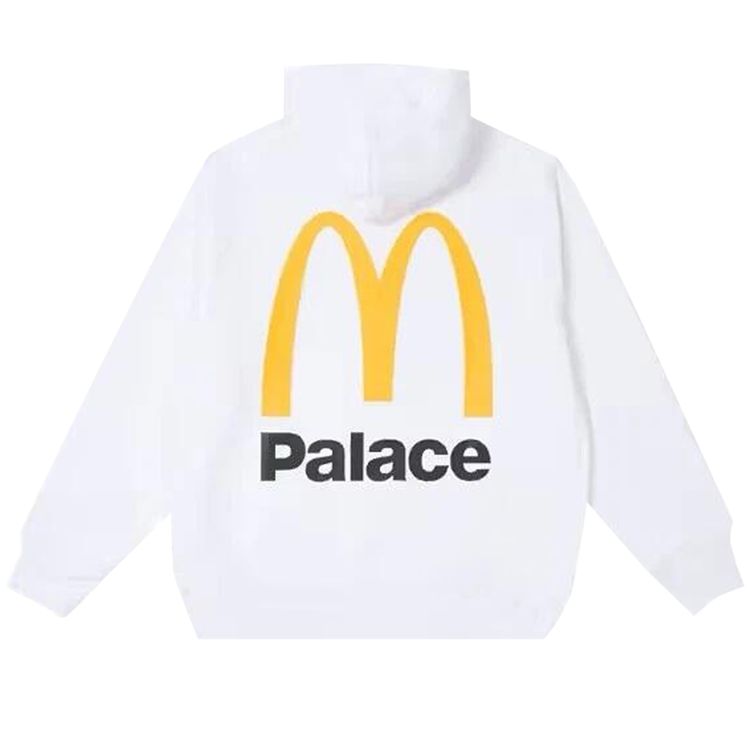 Palace x McDonalds Logo Hoodie White