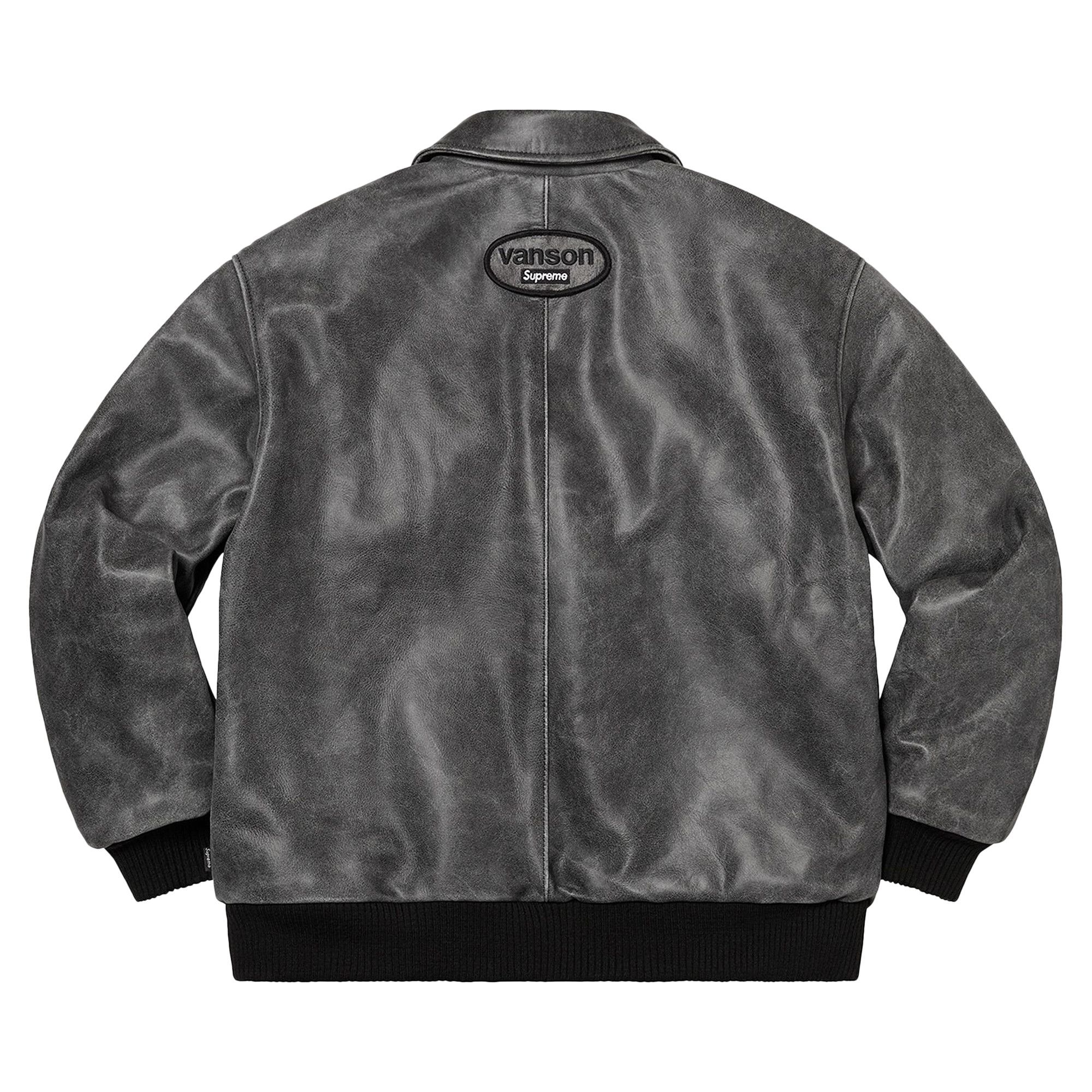 ほぼ未使用】Supreme Vanson Worn Leather Jacket Buy Supreme Vanson Leathers Worn Leather Jacket 'Black' - 00052