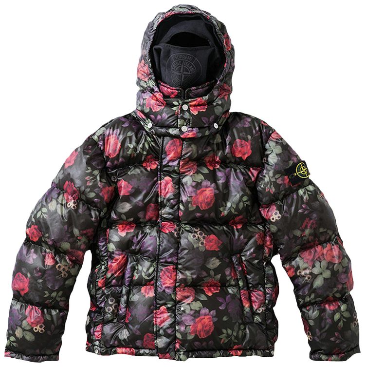 Supreme x Stone Island Lamy Cover Stampato Puffy Jacket Black