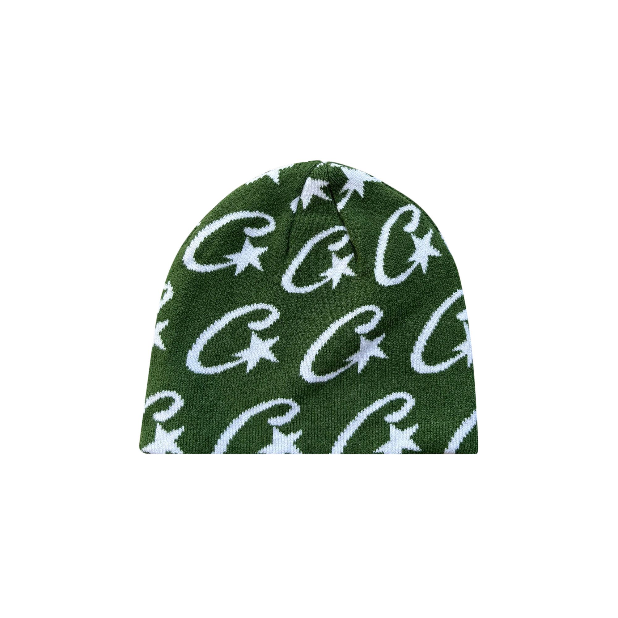 Buy Corteiz C-Star Monogram Beanie 'Green' - 07892 1SS2507CCMBG
