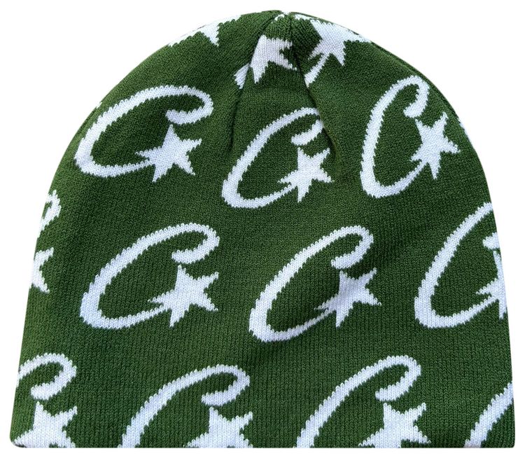 Corteiz C Star Monogram Beanie Green