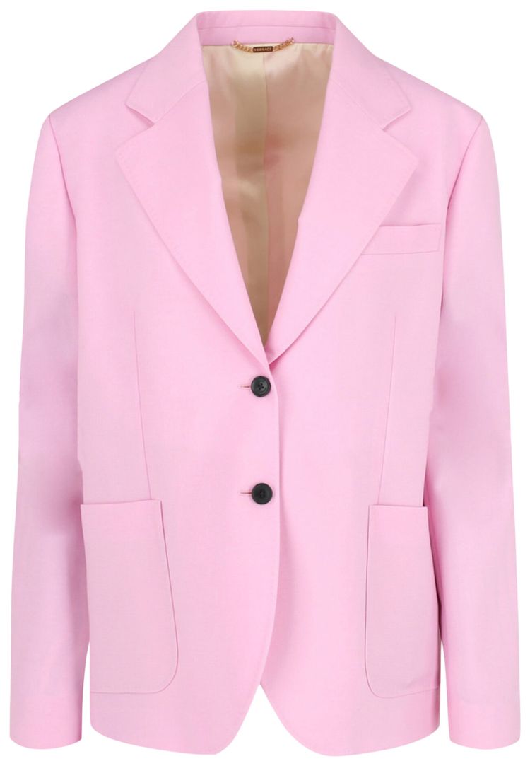 Versace Wool Blended Blazer Pink